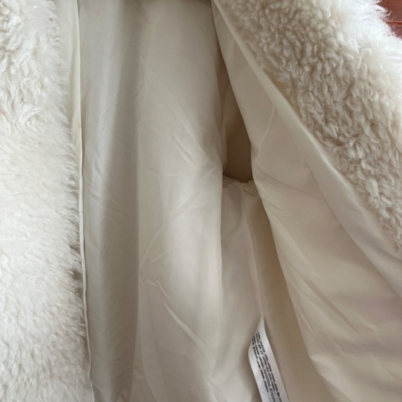Zara white fur jacket lined M - Picture 5 of 9